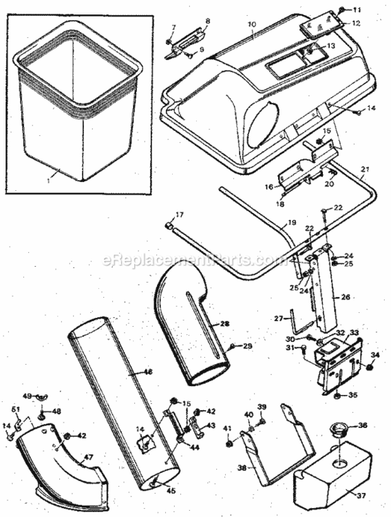 Page A Diagram and Parts List for 502249430  Craftsman Lawn Tractor Accessories