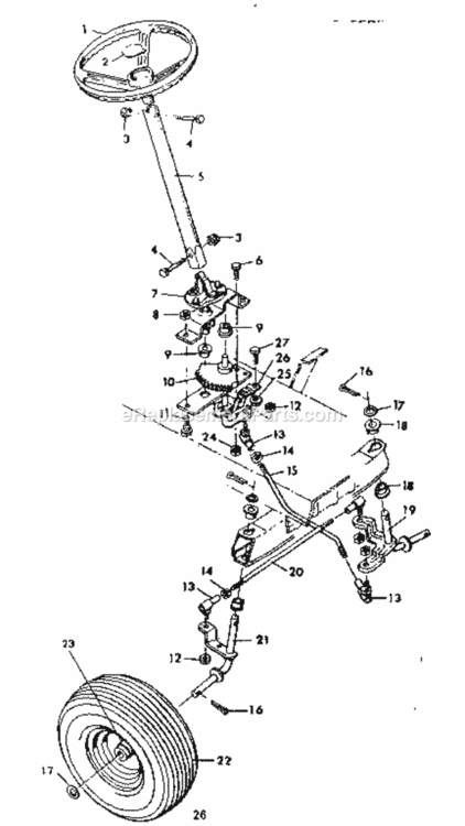 Page B Diagram and Parts List for 5022508491  Craftsman Lawn Tractor