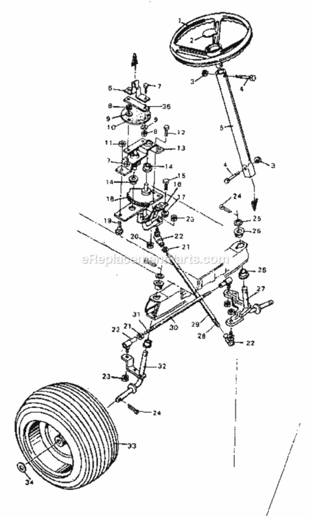 Page B Diagram and Parts List for 502253760  Craftsman Lawn Tractor