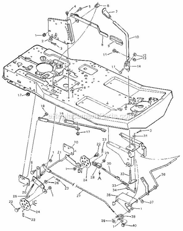 Page D Diagram and Parts List for 502254113  Craftsman Lawn Tractor