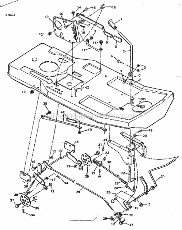 Page E Diagram and Parts List for 502254130  Craftsman Lawn Tractor