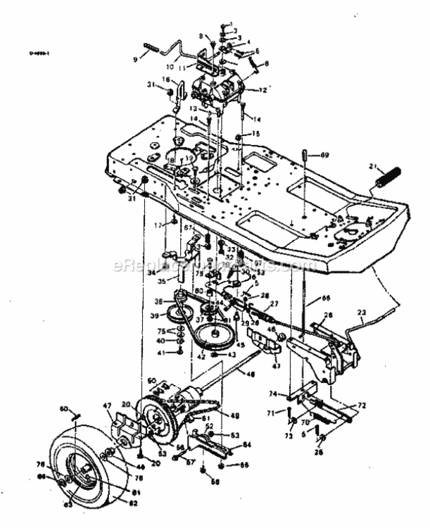 Page C Diagram and Parts List for 502254132  Craftsman Lawn Tractor