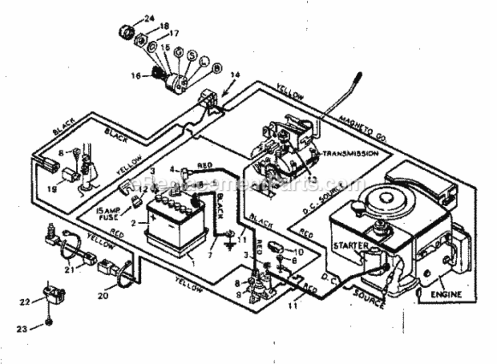 Page A Diagram and Parts List for 502254170  Craftsman Lawn Tractor