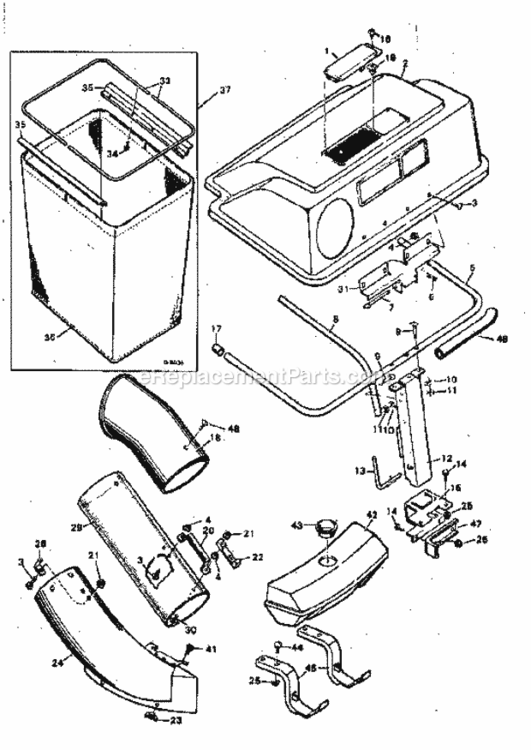 Page G Diagram and Parts List for 502254170  Craftsman Lawn Tractor