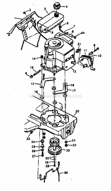 Page G Diagram and Parts List for 502254211  Craftsman Lawn Tractor