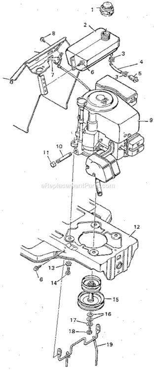 Page H Diagram and Parts List for 502254262  Craftsman Lawn Tractor