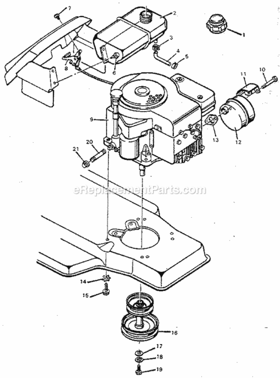 Page G Diagram and Parts List for 502254380  Craftsman Lawn Tractor