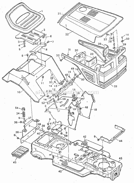 Page B Diagram and Parts List for 502254690  Craftsman Lawn Tractor