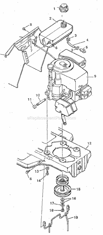Page H Diagram and Parts List for 502254690  Craftsman Lawn Tractor
