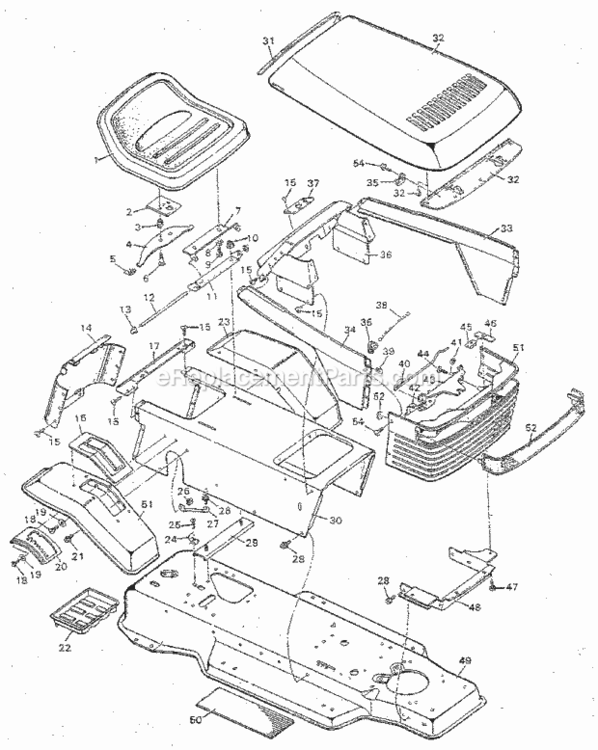 Page A Diagram and Parts List for 502254980  Craftsman Lawn Tractor