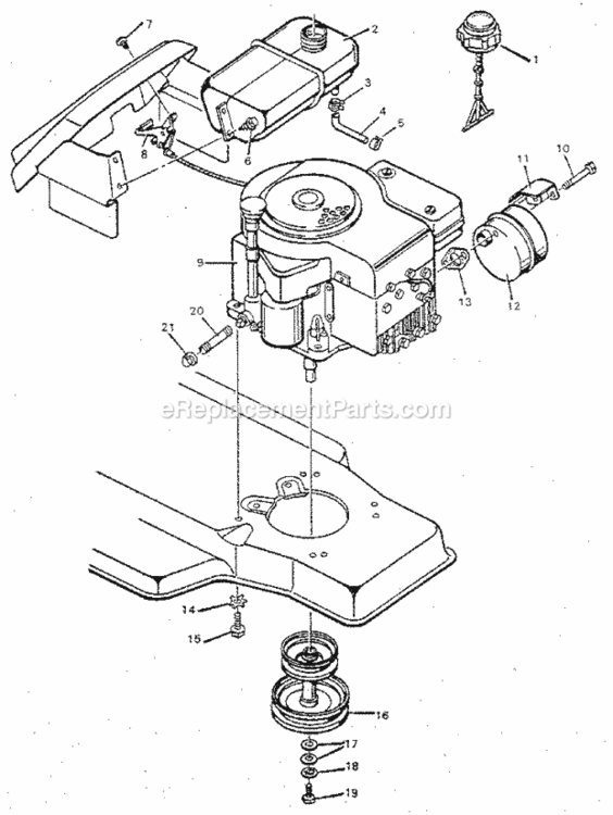 Page G Diagram and Parts List for 502254980  Craftsman Lawn Tractor