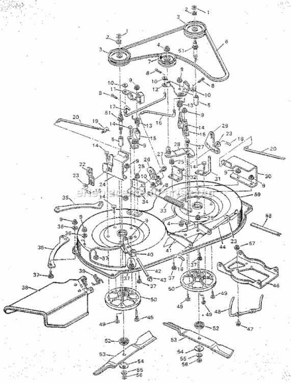 Page E Diagram and Parts List for 502254982  Craftsman Lawn Tractor