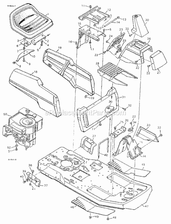 Page A Diagram and Parts List for 502255010  Craftsman Lawn Tractor