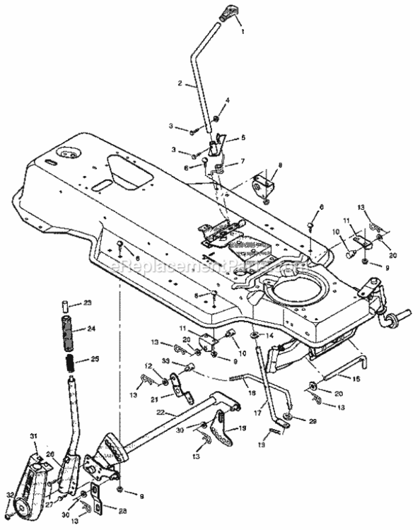 Page E Diagram and Parts List for 502255111  Craftsman Lawn Tractor