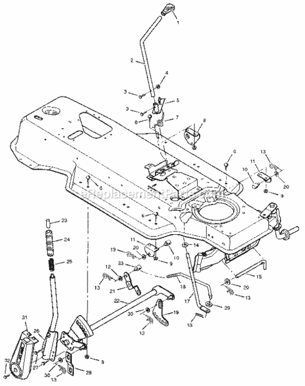 Page E Diagram and Parts List for 502255112  Craftsman Lawn Tractor