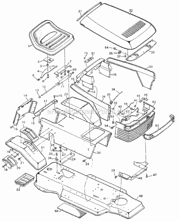 Page A Diagram and Parts List for 502255180  Craftsman Lawn Tractor