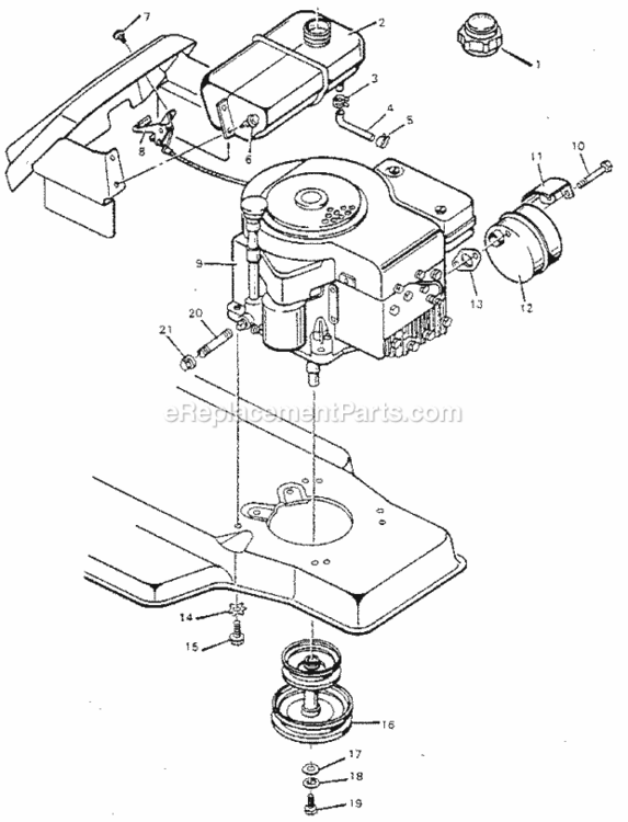 Page G Diagram and Parts List for 502255192  Craftsman Lawn Tractor