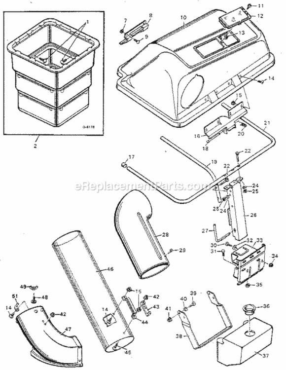 Page H Diagram and Parts List for 502255192  Craftsman Lawn Tractor