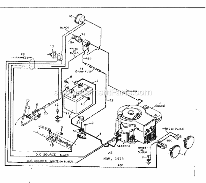 Page A Diagram and Parts List for 502255292  Craftsman Lawn Tractor