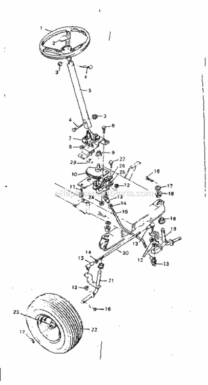 Page C Diagram and Parts List for 502255292  Craftsman Lawn Tractor