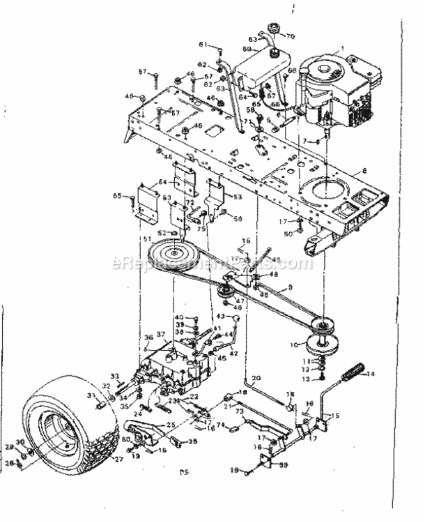 Page D Diagram and Parts List for 502255292  Craftsman Lawn Tractor
