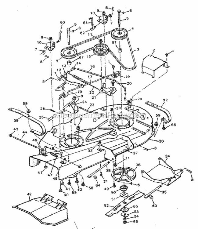 Page G Diagram and Parts List for 502255381  Craftsman Lawn Tractor