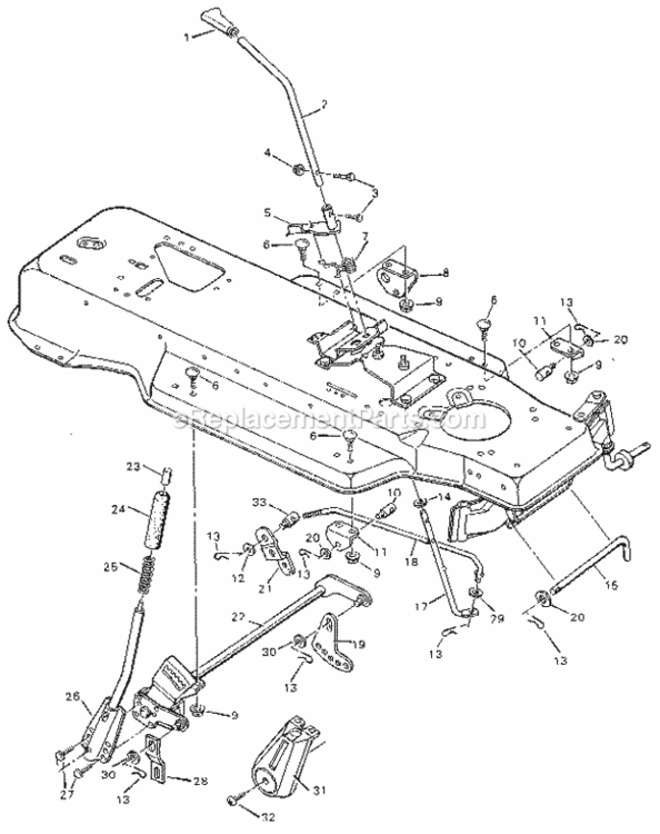 Page D Diagram and Parts List for 502255530  Craftsman Lawn Tractor