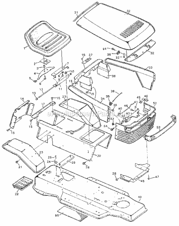 Page A Diagram and Parts List for 502255531  Craftsman Lawn Tractor