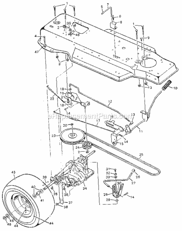 Page B Diagram and Parts List for 502255531  Craftsman Lawn Tractor