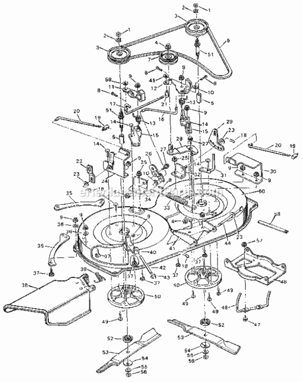 Page E Diagram and Parts List for 502255532  Craftsman Lawn Tractor