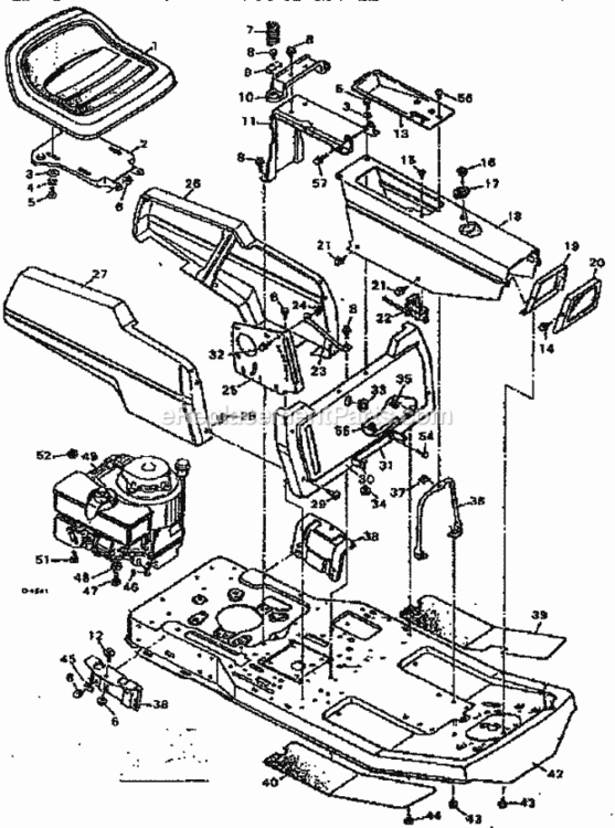 Page A Diagram and Parts List for 502255623  Craftsman Lawn Tractor