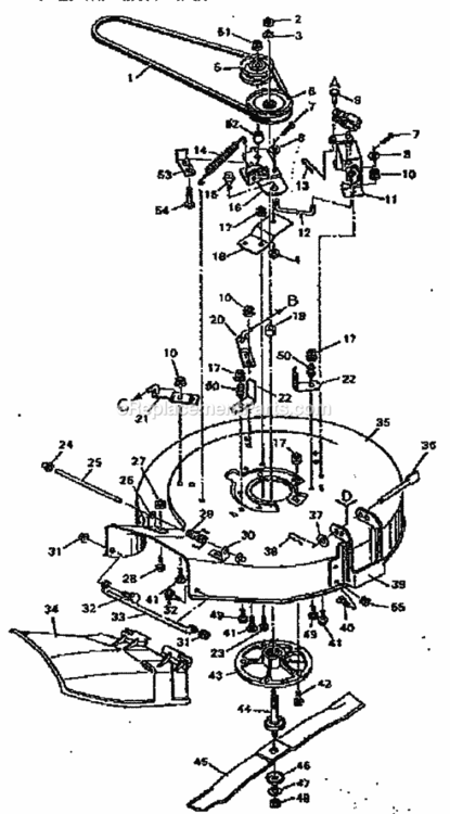 Page E Diagram and Parts List for 502255623  Craftsman Lawn Tractor