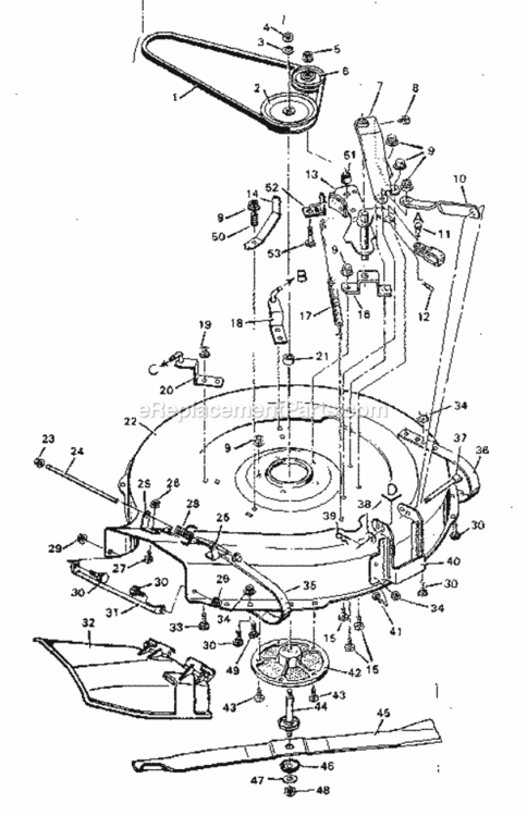Page F Diagram and Parts List for 502255634  Craftsman Lawn Tractor