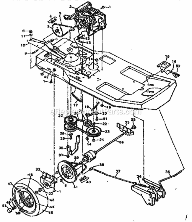 Page B Diagram and Parts List for 502255641  Craftsman Lawn Tractor