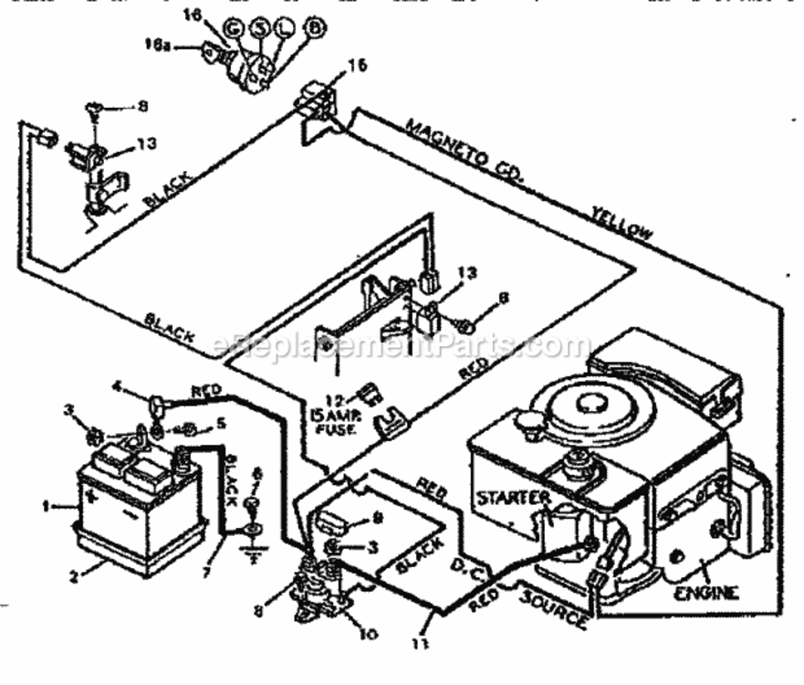 Page G Diagram and Parts List for 502255641  Craftsman Lawn Tractor