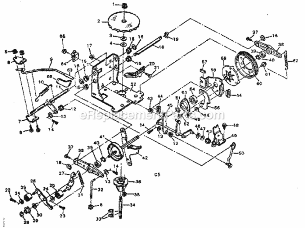 Page G Diagram and Parts List for 502255642  Craftsman Lawn Tractor