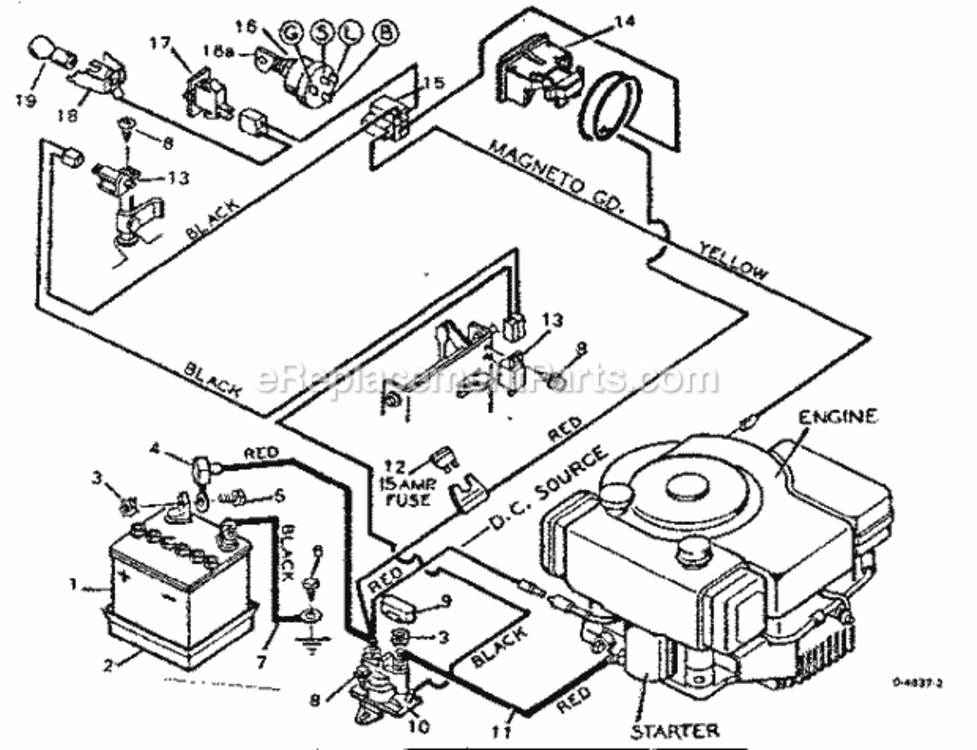 Page G Diagram and Parts List for 502255650  Craftsman Lawn Tractor