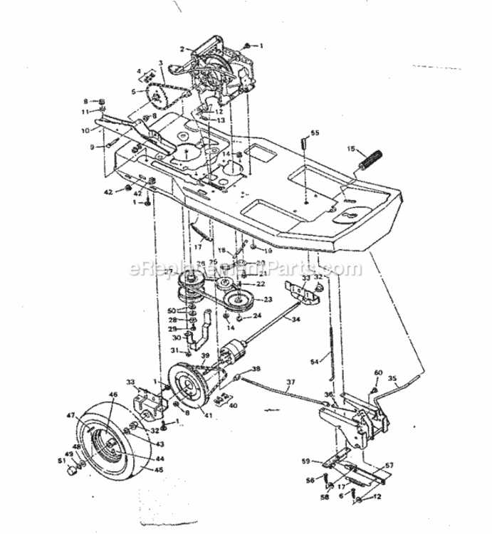 Page B Diagram and Parts List for 502255653  Craftsman Lawn Tractor
