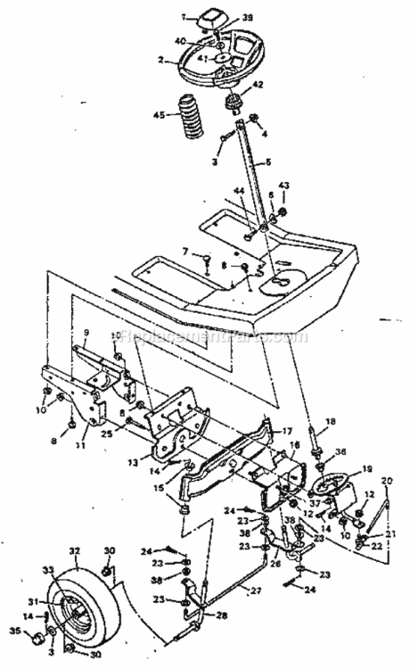 Page D Diagram and Parts List for 502255661  Craftsman Lawn Tractor