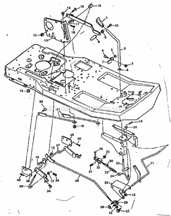 Page E Diagram and Parts List for 502255661  Craftsman Lawn Tractor