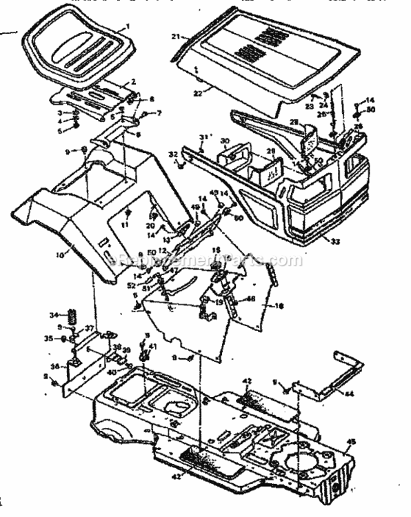 Page A Diagram and Parts List for 502255713  Craftsman Lawn Tractor