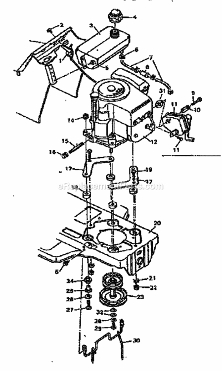 Page F Diagram and Parts List for 502255713  Craftsman Lawn Tractor
