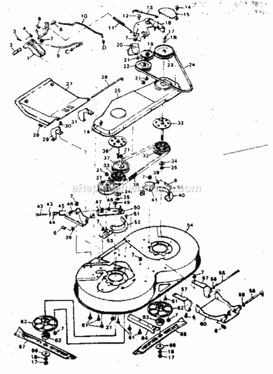 Page F Diagram and Parts List for 502255750  Craftsman Lawn Tractor
