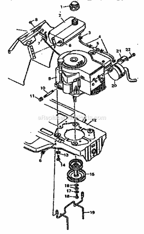 Page G Diagram and Parts List for 502255752  Craftsman Lawn Tractor