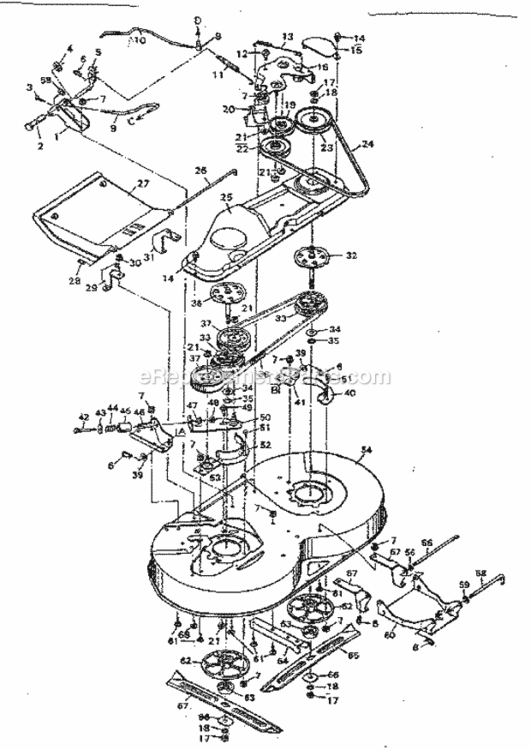 Page G Diagram and Parts List for 502255760  Craftsman Lawn Tractor