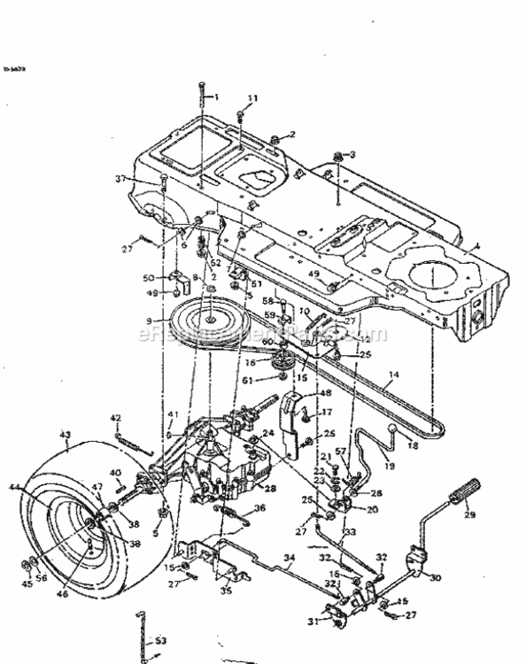 Page B Diagram and Parts List for 502255761  Craftsman Lawn Tractor