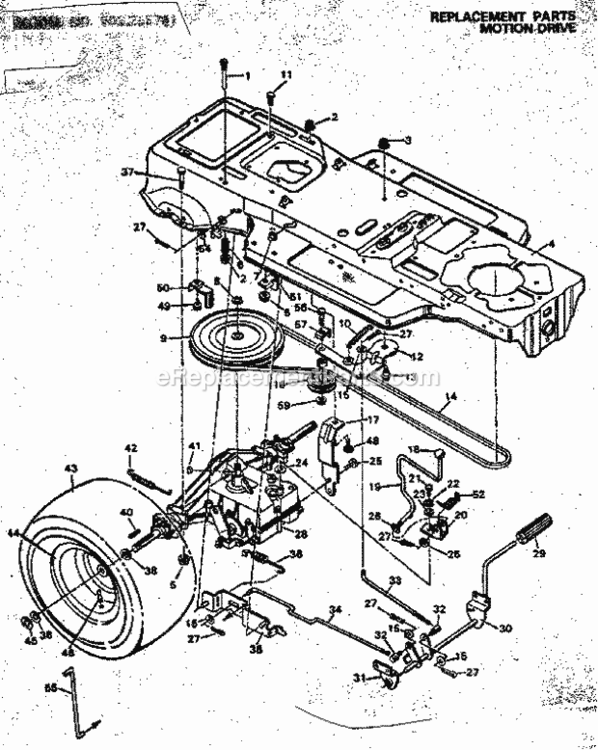 Page B Diagram and Parts List for 502255781  Craftsman Lawn Tractor