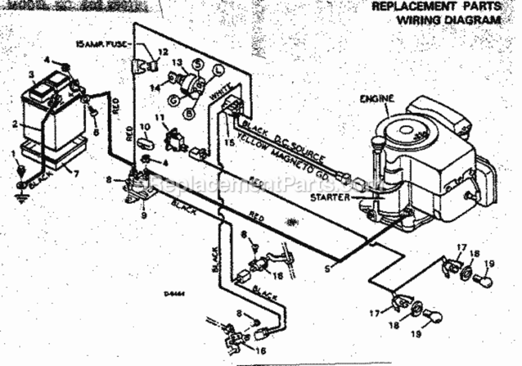 Page G Diagram and Parts List for 502255781  Craftsman Lawn Tractor