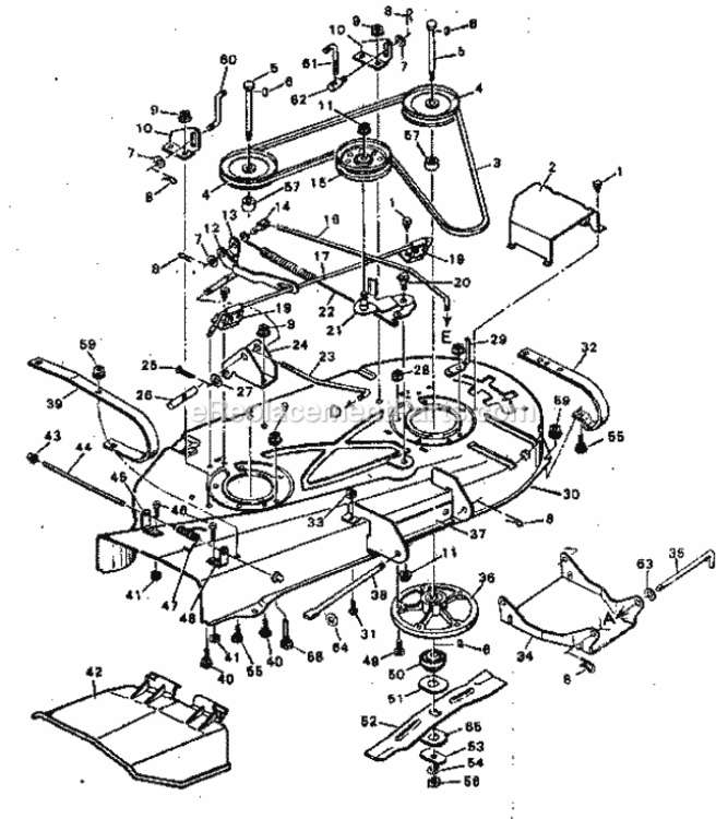 Page F Diagram and Parts List for 502255791  Craftsman Lawn Tractor