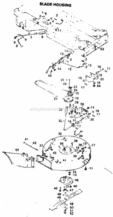 Page C Diagram and Parts List for 502256031  Craftsman Lawn Tractor